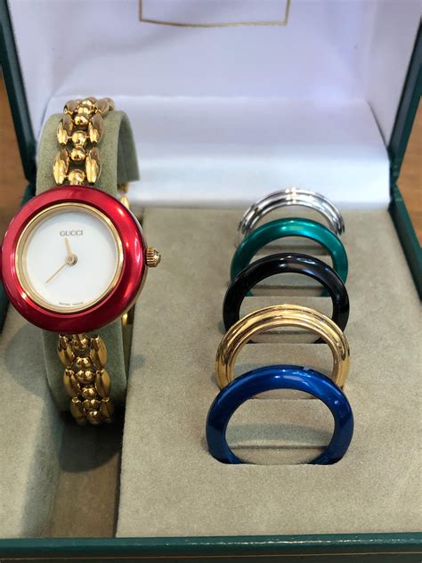 gucci watches with interchangeable bezels|Gucci bezel watch original price.